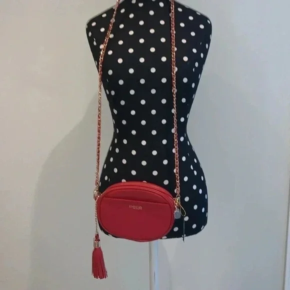 bebe - NWT Adorable Red All Over Cross Body Clutch - Picture 2 of 7